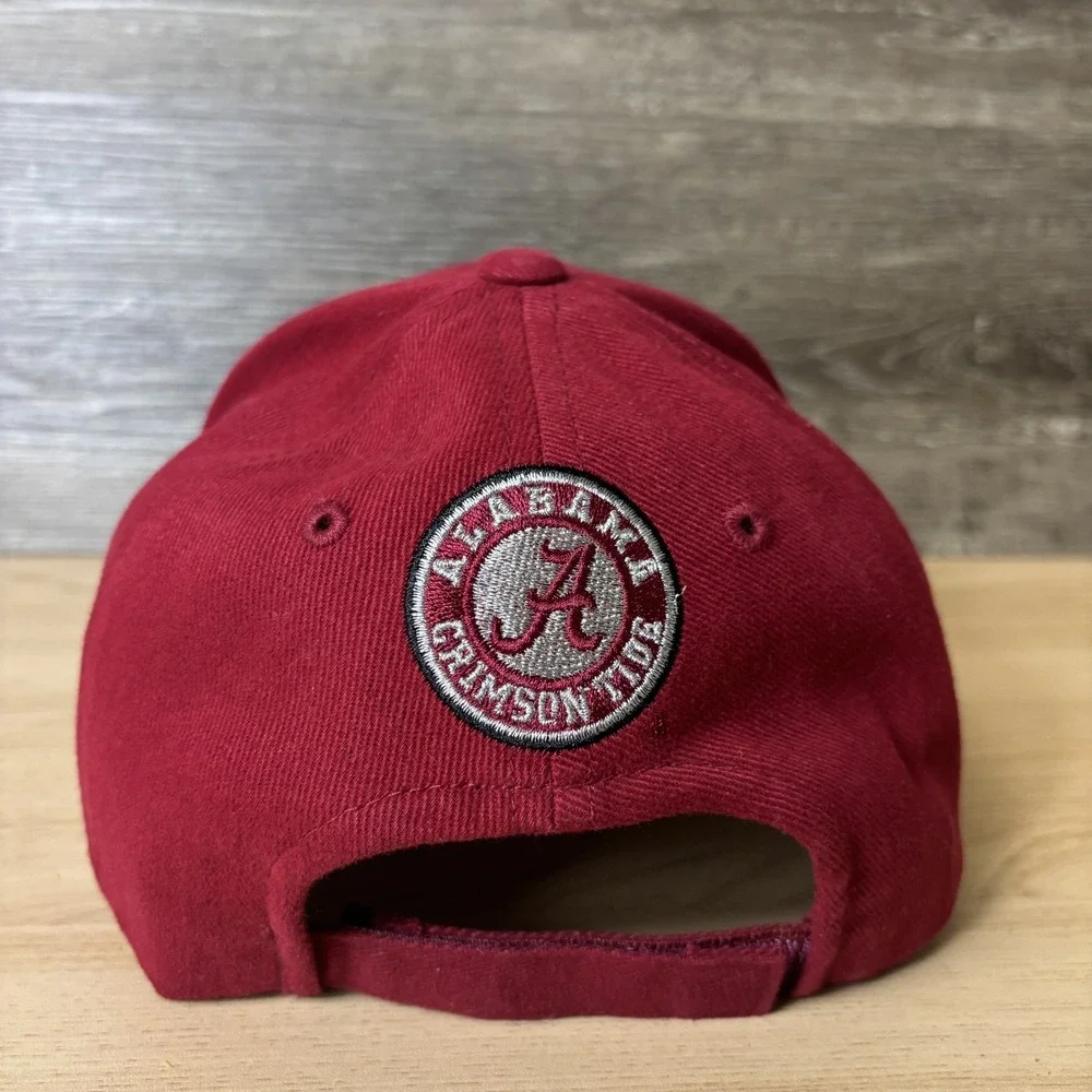 Alabama Crimson Tide Hat Cap Strap Back Red NCAA Football Mens College Sports